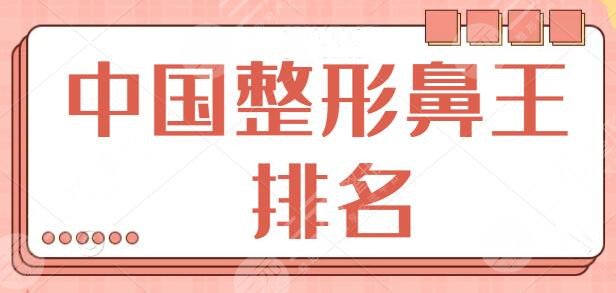中国整形鼻王排名