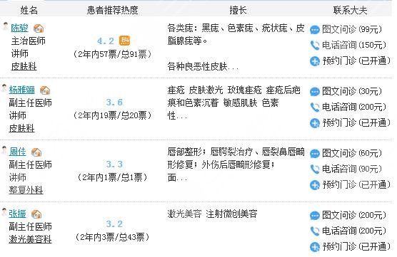 上海九院光子嫩肤价格是多少?挂什么科?哪个医生好?