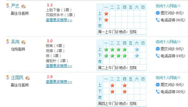 武汉市第一医院医生名单