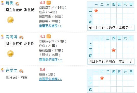 华西医院激光美容医生