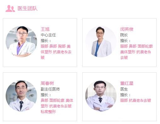 沈阳名流美容医院医生团队