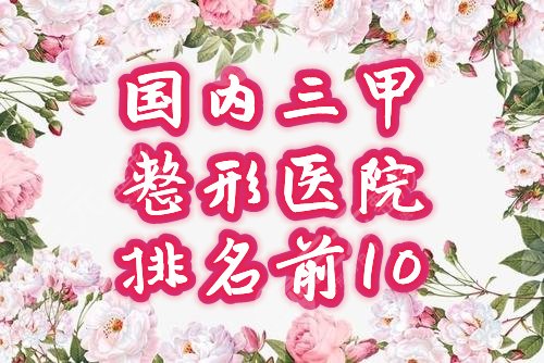 国内三甲整形医院排名前十