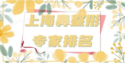 上海鼻整形专家排名